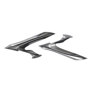 Garnish Lampu Belakang Aerox (Black Chrome)