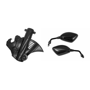 Locco Disc Brake Cover Supra X 125 New FI - Black & Spion Tnexto Hitam