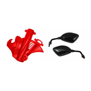 Locco Disc Brake Cover Supra X 125 New FI - Red & Spion Tnexto Hitam