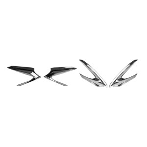 Garnish Lampu Depan & Belakang All New Aerox (Black Chrome)
